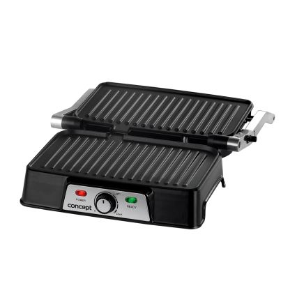 Concept ge2005 - Kontaktgrill 1500W/230V rustfri/sort