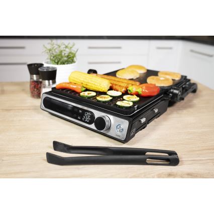 Concept ge3500 - Kontaktgrill med temperaturføler 2000W/230V sort