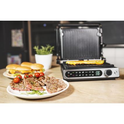 Concept ge3500 - Kontaktgrill med temperaturføler 2000W/230V sort