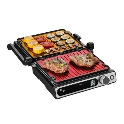 Concept ge3500 - Kontaktgrill med temperaturføler 2000W/230V sort