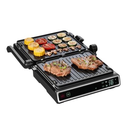 Concept ge3550 - Kontaktgrill med temperaturføler 2000W/230V sort