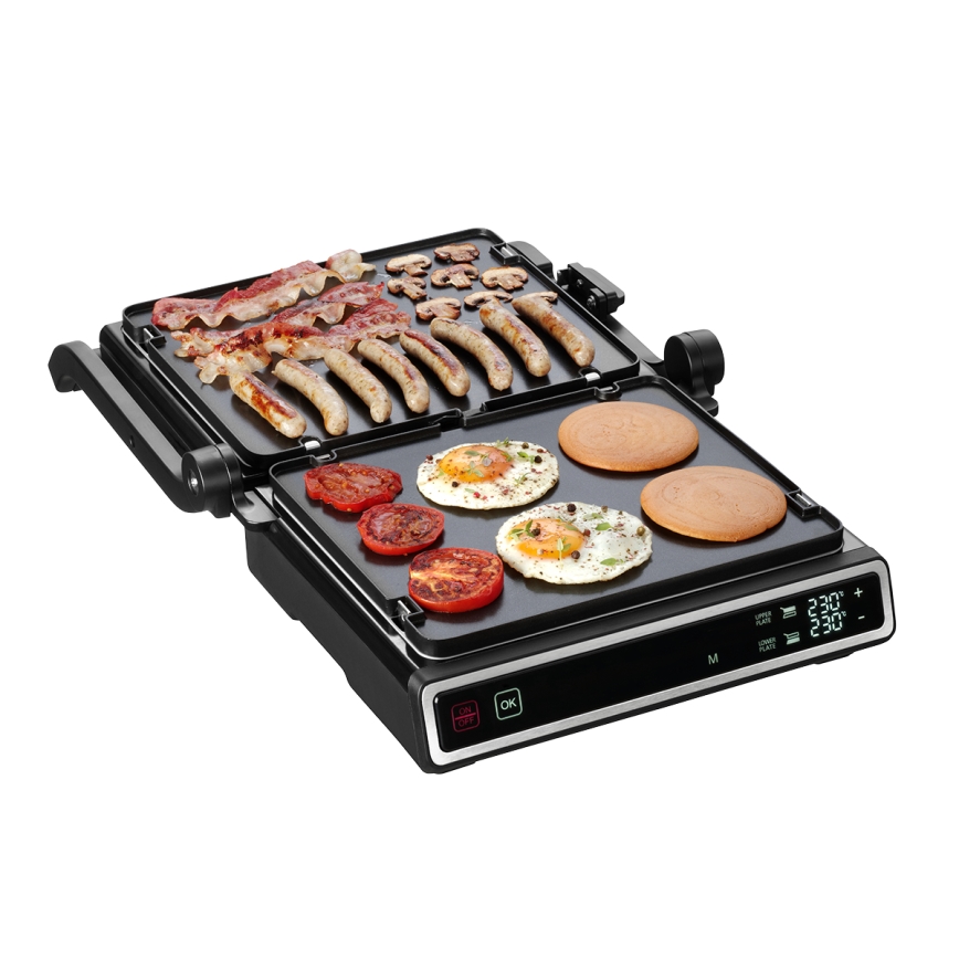 Concept ge3550 - Kontaktgrill med temperaturføler 2000W/230V sort