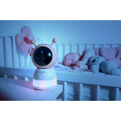 Concept KD4000 - Smart babymonitor med bevægelsessensor SMART KIDO 4,5W/230V Wi-Fi beige