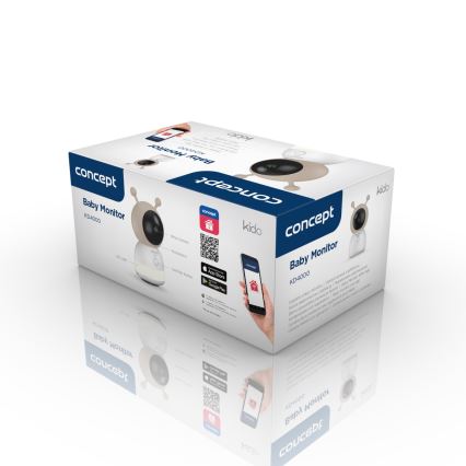 Concept KD4000 - Smart babymonitor med bevægelsessensor SMART KIDO 4,5W/230V Wi-Fi beige
