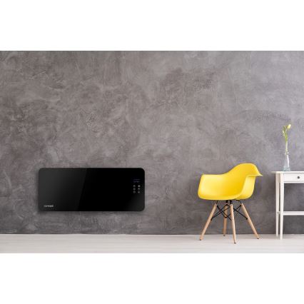 Concept KS4010 - Elektrisk varmeovn/konvektor 1000/2000W IP24 sort + fjernbetjening