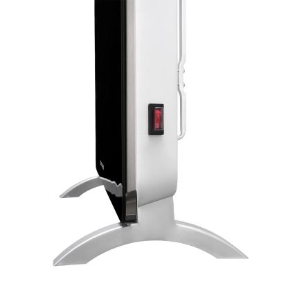 Concept KS4010 - Elektrisk varmeovn/konvektor 1000/2000W IP24 sort + fjernbetjening