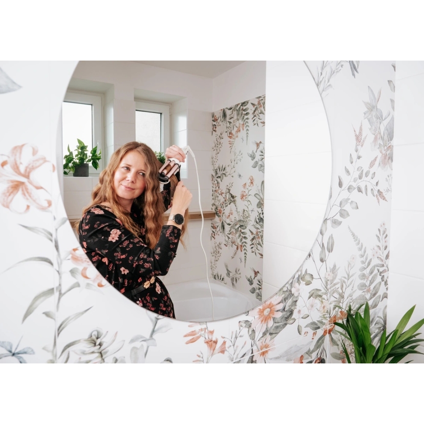 Concept KT2140 - Tredelt krøllejern til håret GLAM STYLE 100W/230V hvid/rosaguld