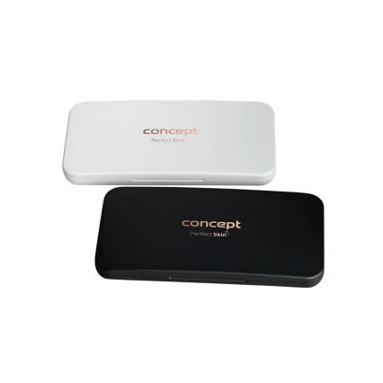 Concept KZ2020 - LED kosmetisk lommespejl PERFECT SKIN LED/1,5W/5V 4500-5500K 300 mAh sort
