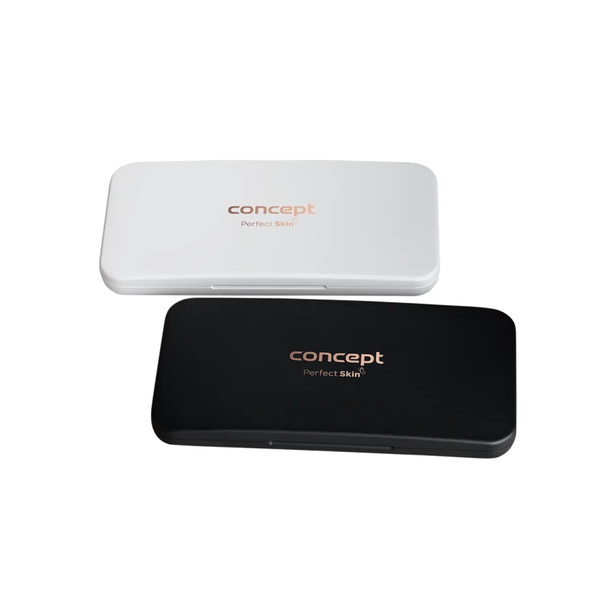 Concept KZ2020 - LED kosmetisk lommespejl PERFECT SKIN LED/1,5W/5V 4500-5500K 300 mAh sort