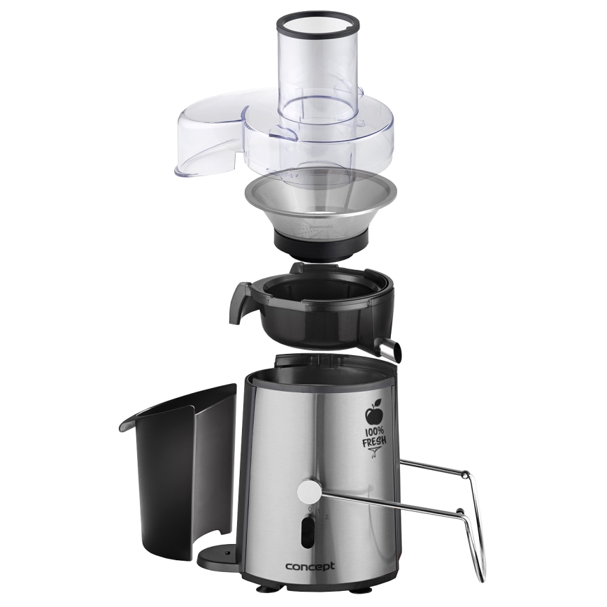 Concept LO7026 - Centrifugal saftpresser 1000W/230V sort/rustfrit stål
