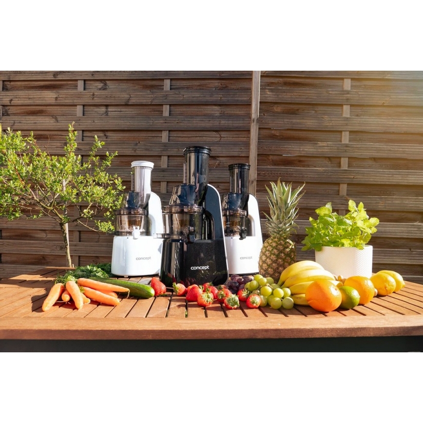 Concept LO7067 - Sneglejuicer 3-i-1 240W/230V sort