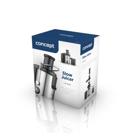 Concept LO7095 - Centrifugal saftpresser 1000W/230V sort/rustfrit stål
