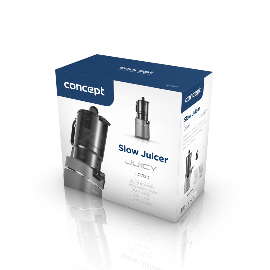 Concept LO7120 - Slow juicer JUICY 250W/230V grå