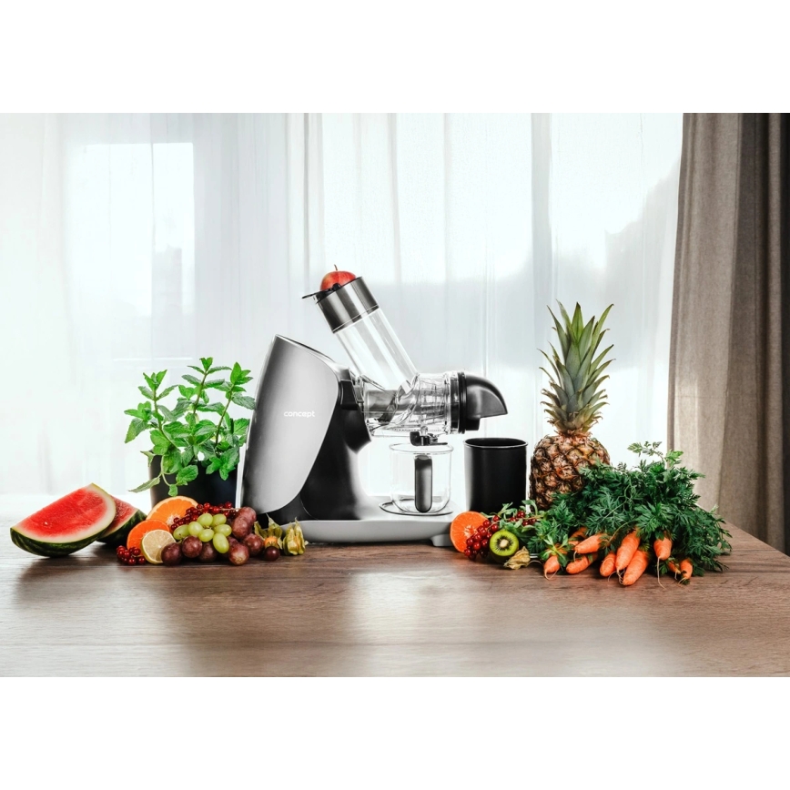 Concept LO7250 - Horisontal koldpresset juicer 200W/230V sort/rustfrit stål