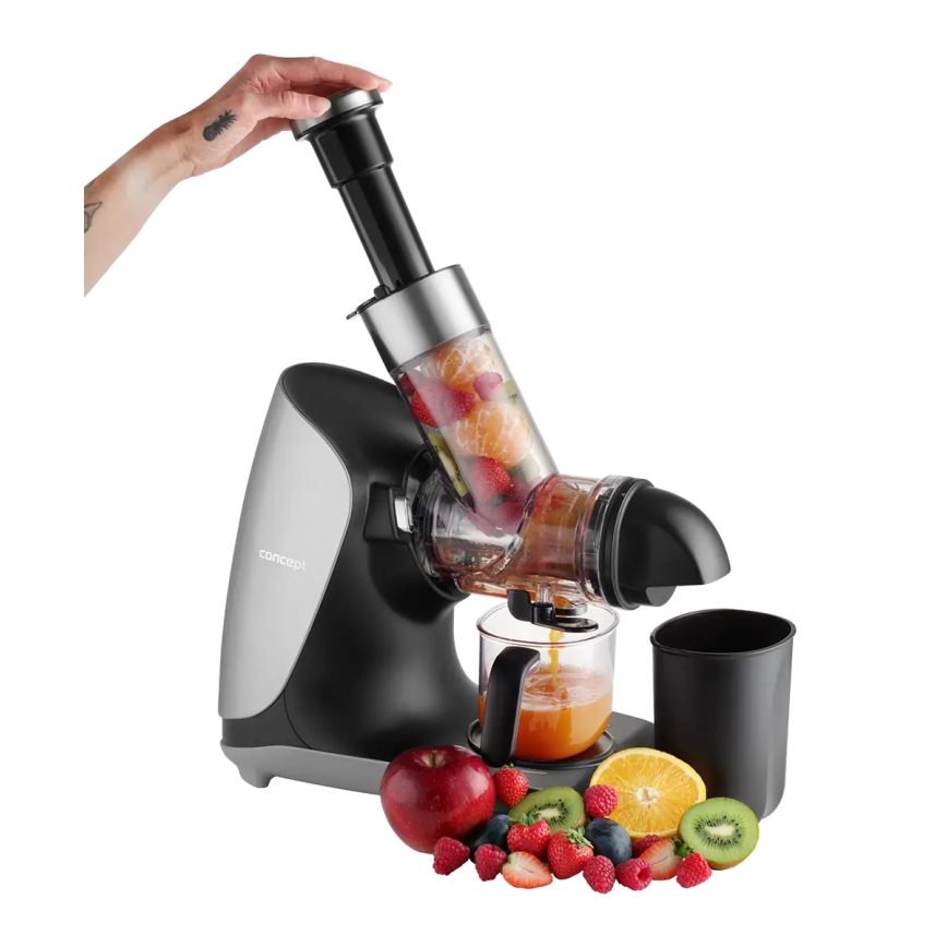 Concept LO7250 - Horisontal koldpresset juicer 200W/230V sort/rustfrit stål