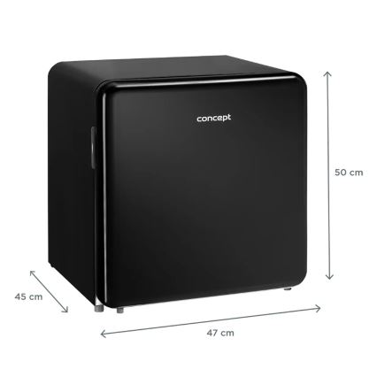 Concept LR2047bcN - Retro-minibar 47 l sort