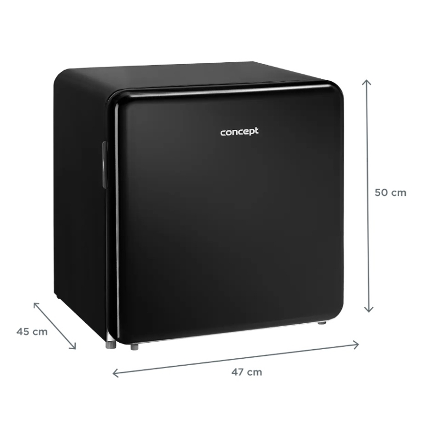 Concept LR2047bcN - Retro-minibar 47 l sort