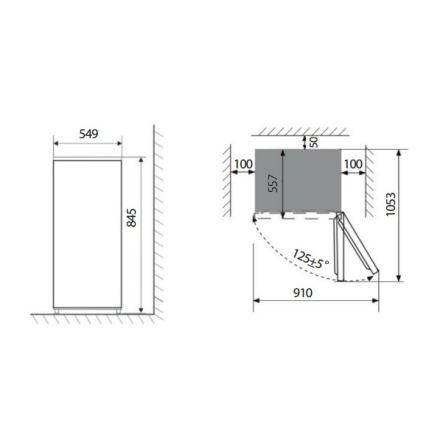 Concept MZ2355wh - Skuffefryser 85 l hvid