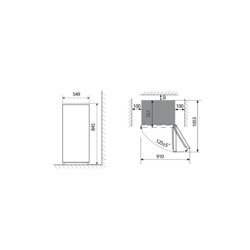 Concept MZ2355wh - Skuffefryser 85 l hvid