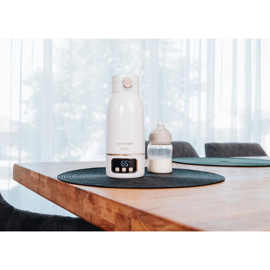 Concept OC4000 - KIDO rejsevarmer til vand og mælk 500 ml, 36 W/7,4 V, 5000 mAh, beige