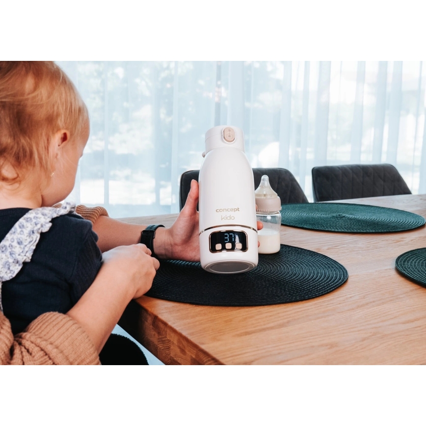 Concept OC4000 - KIDO rejsevarmer til vand og mælk 500 ml, 36 W/7,4 V, 5000 mAh, beige