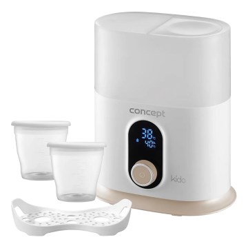 Concept OL4010 - Flaskevarmer 3-i-1 KIDO 200W/230V hvid