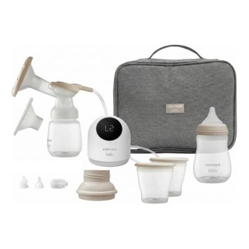 Concept OM4000 - 2-i-1 elektrisk brystpumpe KIDO, hvid