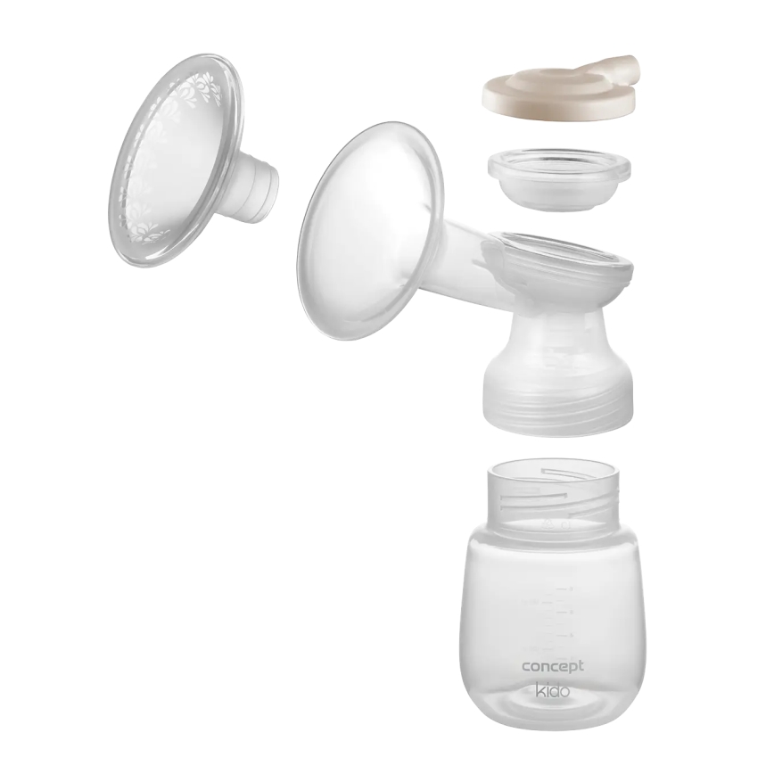 Concept OM4000 - 2-i-1 elektrisk brystpumpe KIDO, hvid