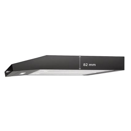 Concept OPP1250bc - Underbygget emhætte 50 cm sort