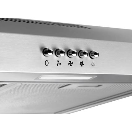 Concept OPP1260ss - Underbygget emhætte 59,5 cm i rustfrit stål