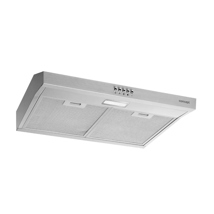 Concept OPP1260ss - Underbygget emhætte 59,5 cm i rustfrit stål