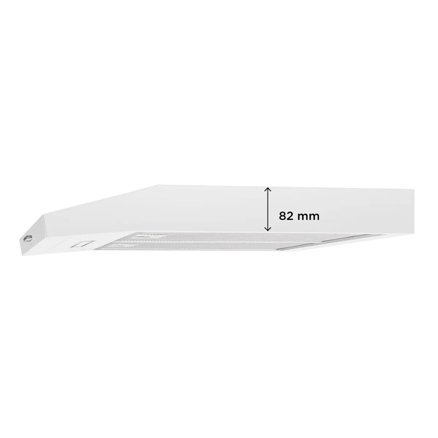Concept OPP1260wh - Underbygget emhætte 59,5 cm hvid