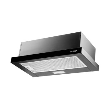 Concept OPV3560bc - Udtrækbar emhætte 59,5 cm, sort