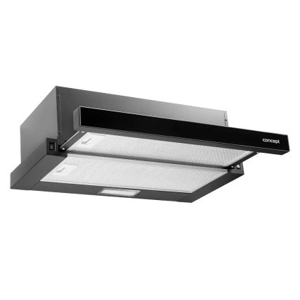Concept OPV3560bc - Udtrækbar emhætte 59,5 cm, sort