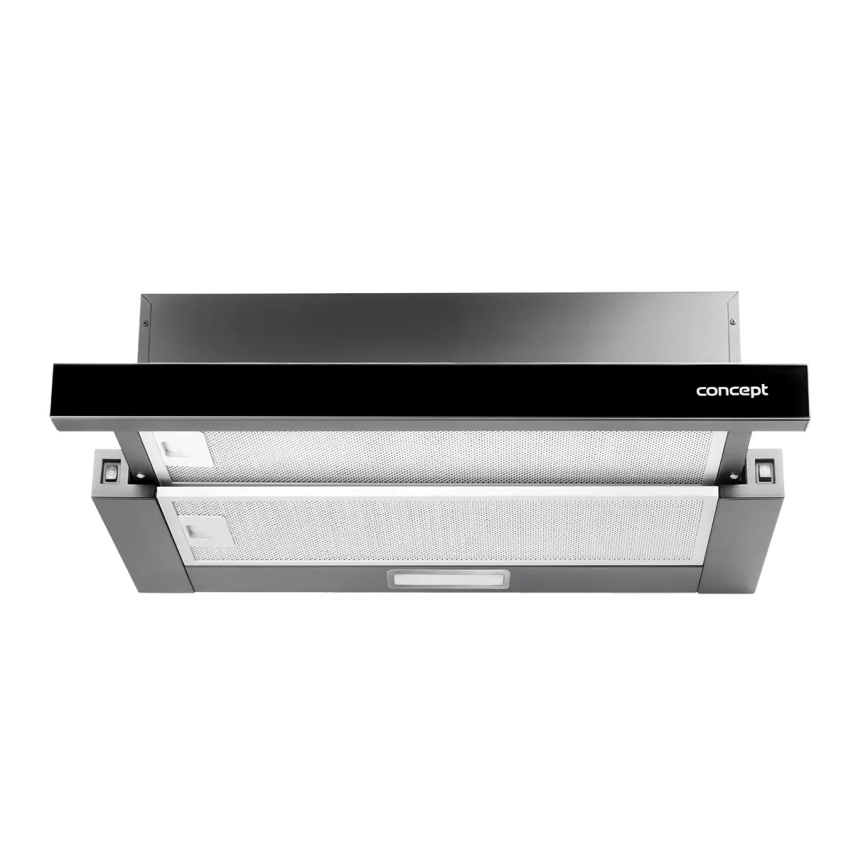 Concept OPV3560bc - Udtrækbar emhætte 59,5 cm, sort