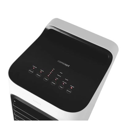 Concept OV5230 - Bærbar 2-i-1 luftkøler 6 l 80 W/230 V hvid + fjernbetjening