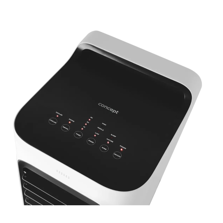Concept OV5230 - Bærbar 2-i-1 luftkøler 6 l 80 W/230 V hvid + fjernbetjening