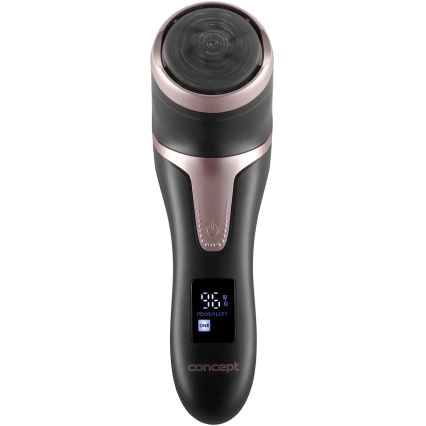 Concept PN3020 - PERFECT SKIN elektrisk hælfil 5V 1200 mAh IPX6 sort/rosaguld