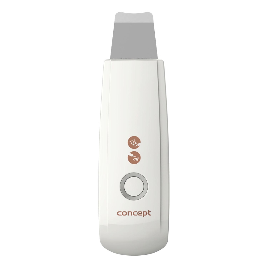 Concept PO2030 - Hudskrubber m. ultralyd (spatel) PERFECT SKIN 2,5W/5V USB 600 mAh hvid
