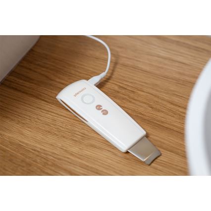 Concept PO2030 - Hudskrubber m. ultralyd (spatel) PERFECT SKIN 2,5W/5V USB 600 mAh hvid