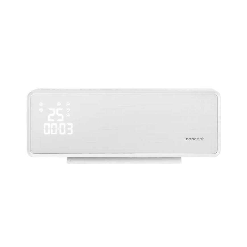 Concept QH4000 - Elektrisk varmeapparat 1000/2000W IP22 hvid + fjernbetjening