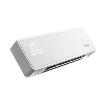 Concept QH4000 - Elektrisk varmeapparat 1000/2000W IP22 hvid + fjernbetjening