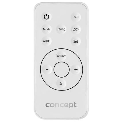 Concept QH4100 - Elektrisk varmeovn 1000/2000W Wi-Fi IP22 grå + fjernbetjening