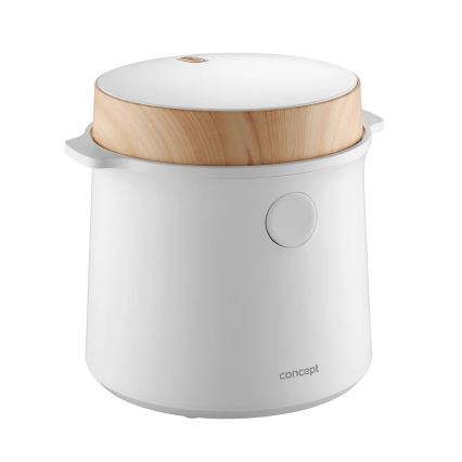 Concept RE3030 - Digital riskoger 2-i-1 380W/230V 1,5 l hvid/trælook
