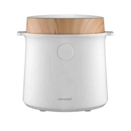 Concept RE3030 - Digital riskoger 2-i-1 380W/230V 1,5 l hvid/trælook