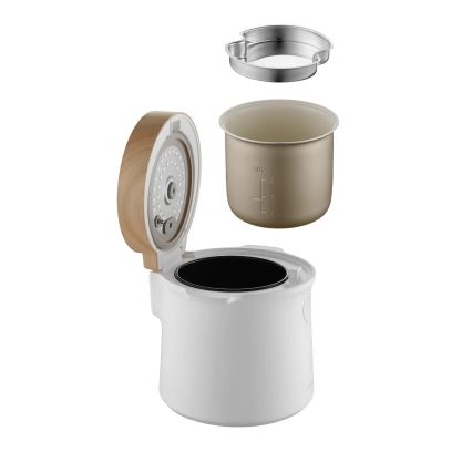 Concept RE3030 - Digital riskoger 2-i-1 380W/230V 1,5 l hvid/trælook