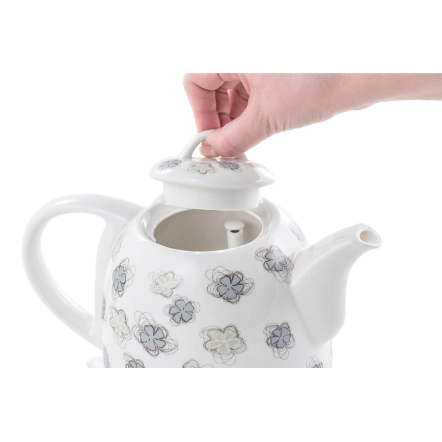 Concept RK0010ne - Hurtigkogende elkedel 1 l 1100W/230V hvid/keramik