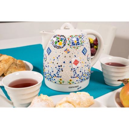 Concept RK0020 - Hurtigkogende elkedel 1,5 l, 1350 W/230 V, farverig/keramik