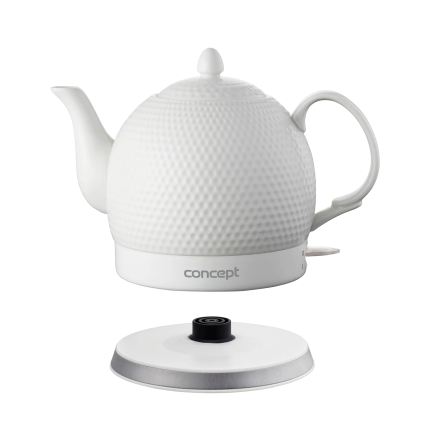 Concept RK0050 - Hurtigkogende elkedel 1,2 l 1000W/230V hvid/keramik