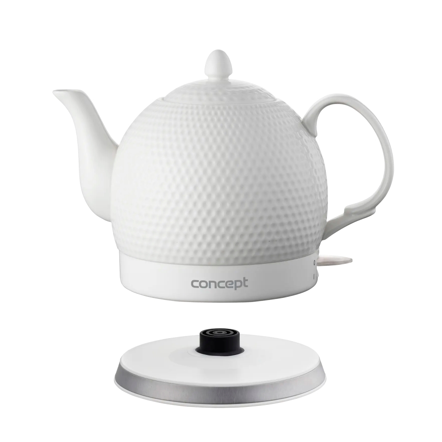 Concept RK0050 - Hurtigkogende elkedel 1,2 l 1000W/230V hvid/keramik